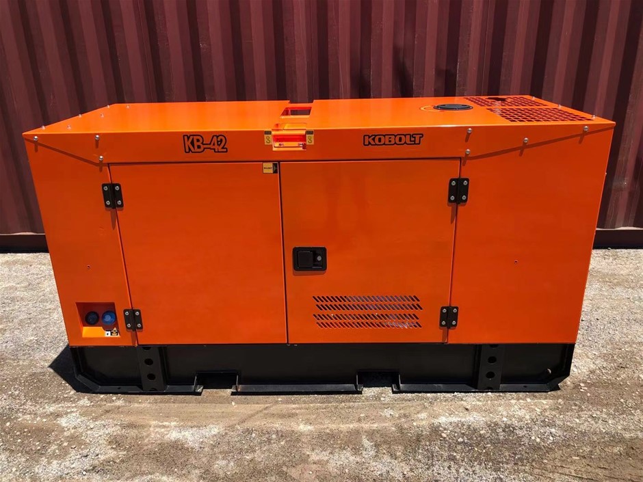 <p><strong>2024 KOBOLT KB42 Silenced 40 kVA Generator (Unused)</strong></p>