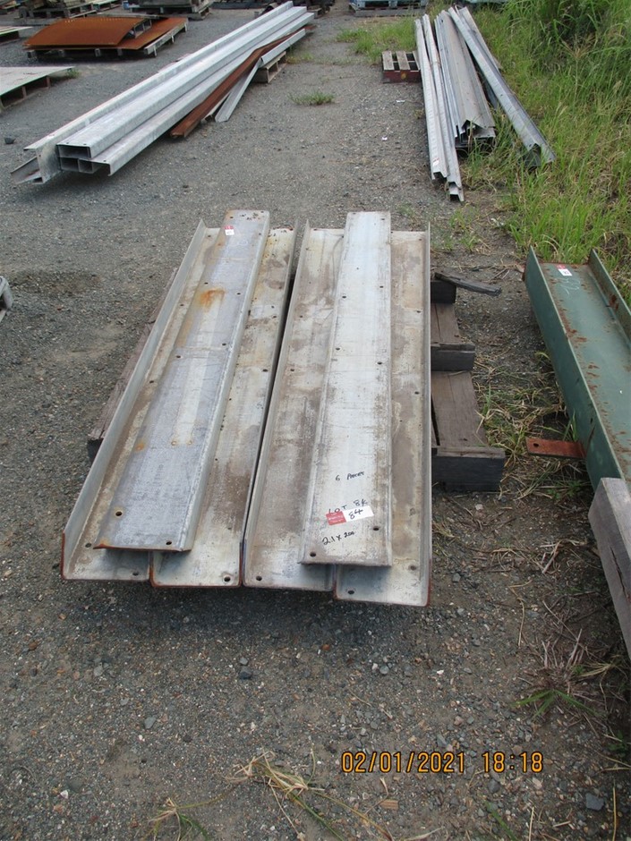 6 x Galvanized PFC Sections Auction (0084-7029399) | Grays Australia