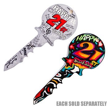 21st Birthday Signature Keys - Cool Text