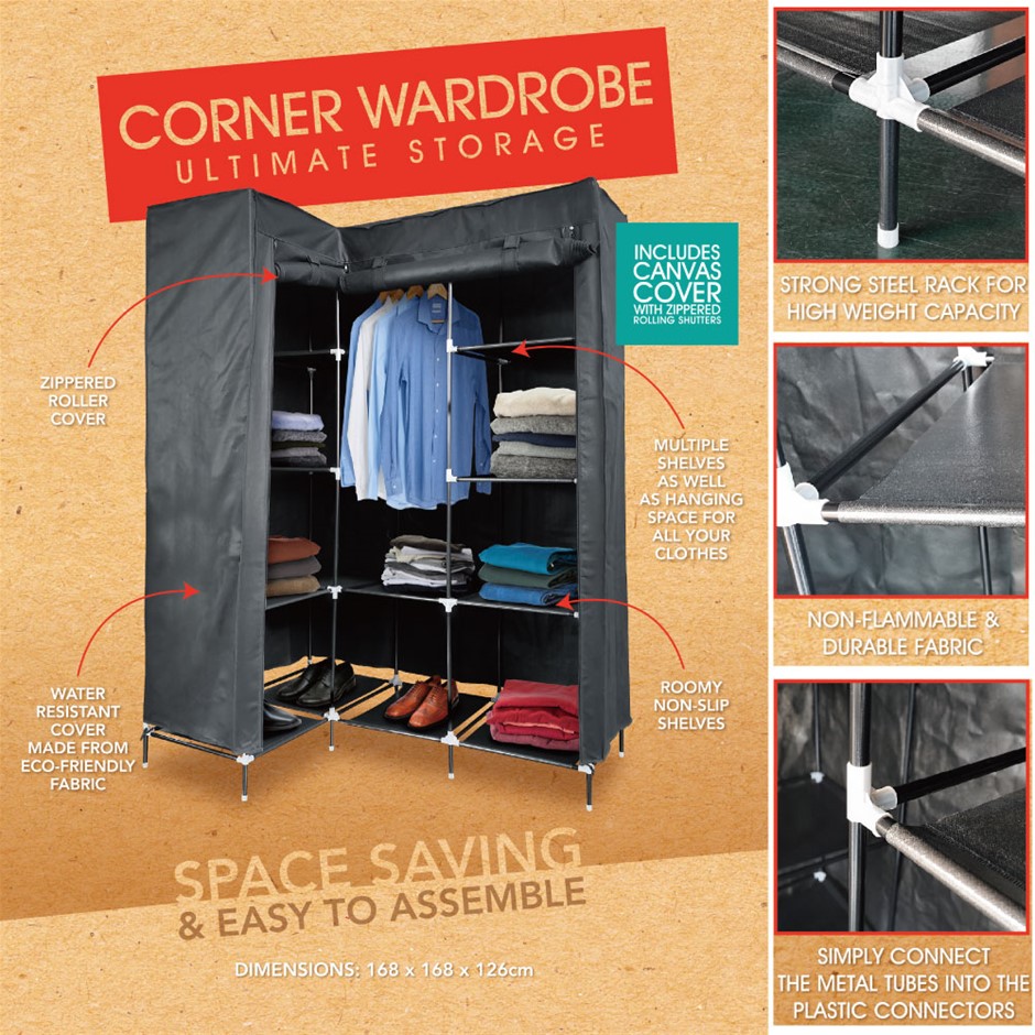 Portable Wardrobe Clothes Storage Cabine