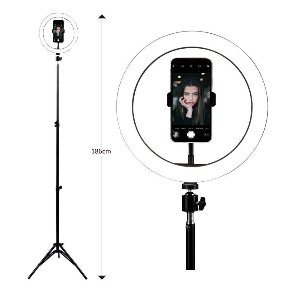 26cm LED Selfie Ring Light with Stand an