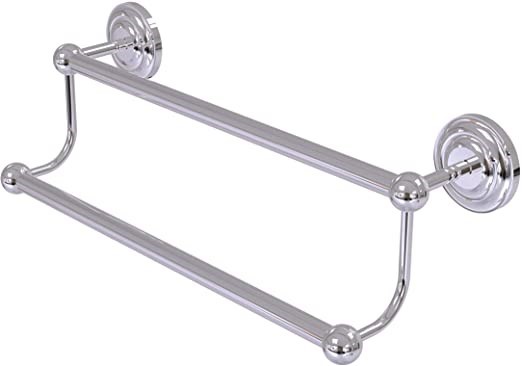 ALLIED BRASS PQN-72/30-PC 30-Inch Double Towel Bar, Polished Chrome.