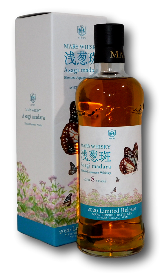 Mars Shinshu Asagi Madara 8YO Blended Japanese Whisky 2020 (1x 700mL)