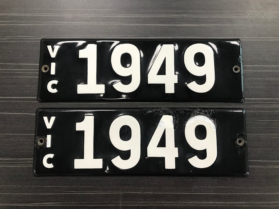 19492 Heritage Number plates (VIC) Auction (000120008118) Grays Australia