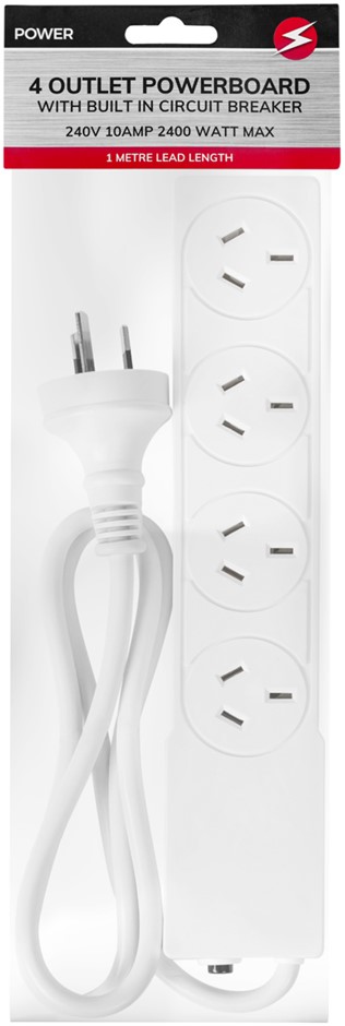 4 Way Socket Outlet PowerBoard PowerPoin