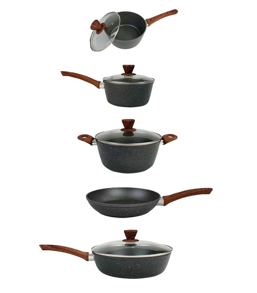 5pcs/set Cookware Set Frypan Casserole S