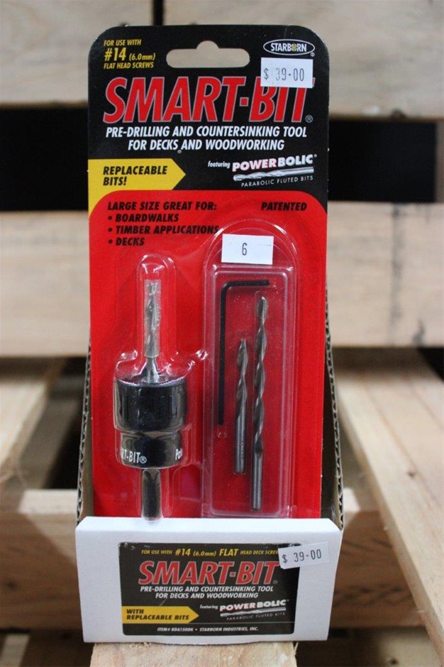 NEW IN PACK SMART BIT #14 PRE-DRILLING AND COUNTERSINKING TOOL