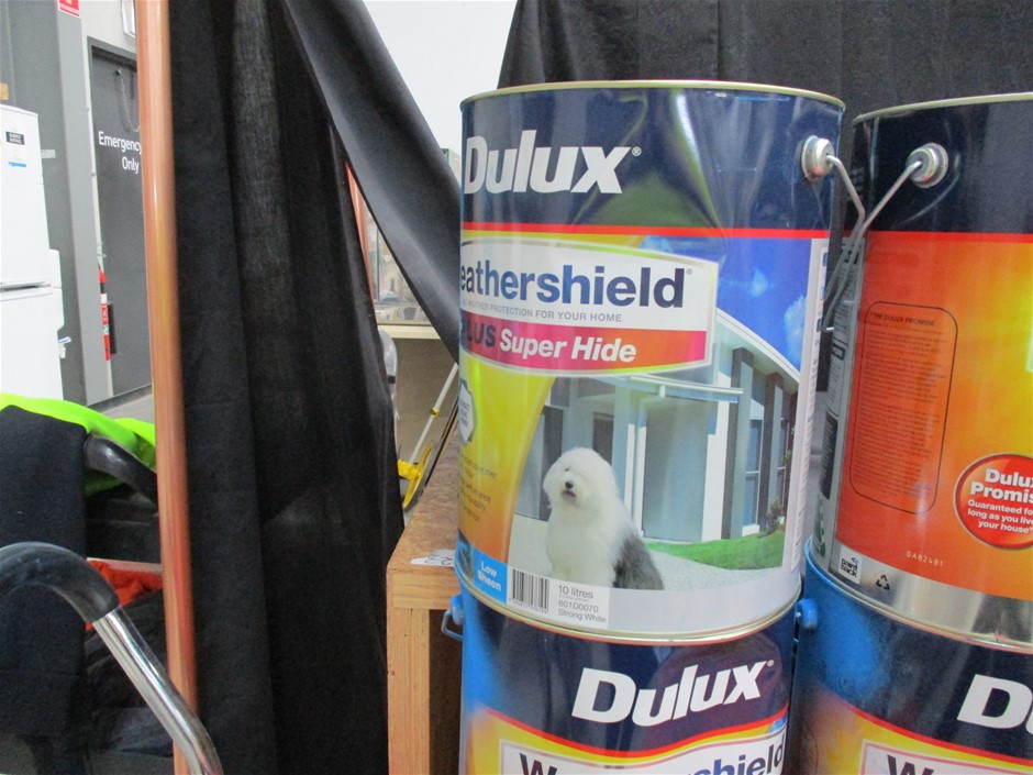 Qty 6 x Dulux 10 litre Paint Auction (00093018883) Grays Australia