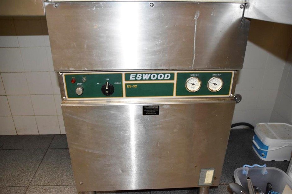 Eswood es32 pass through hot sale dishwasher