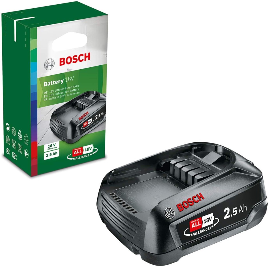 BOSCH 18V Lithium Battery 2.5Ah N.B. Not in Original Box. Buyers Note
