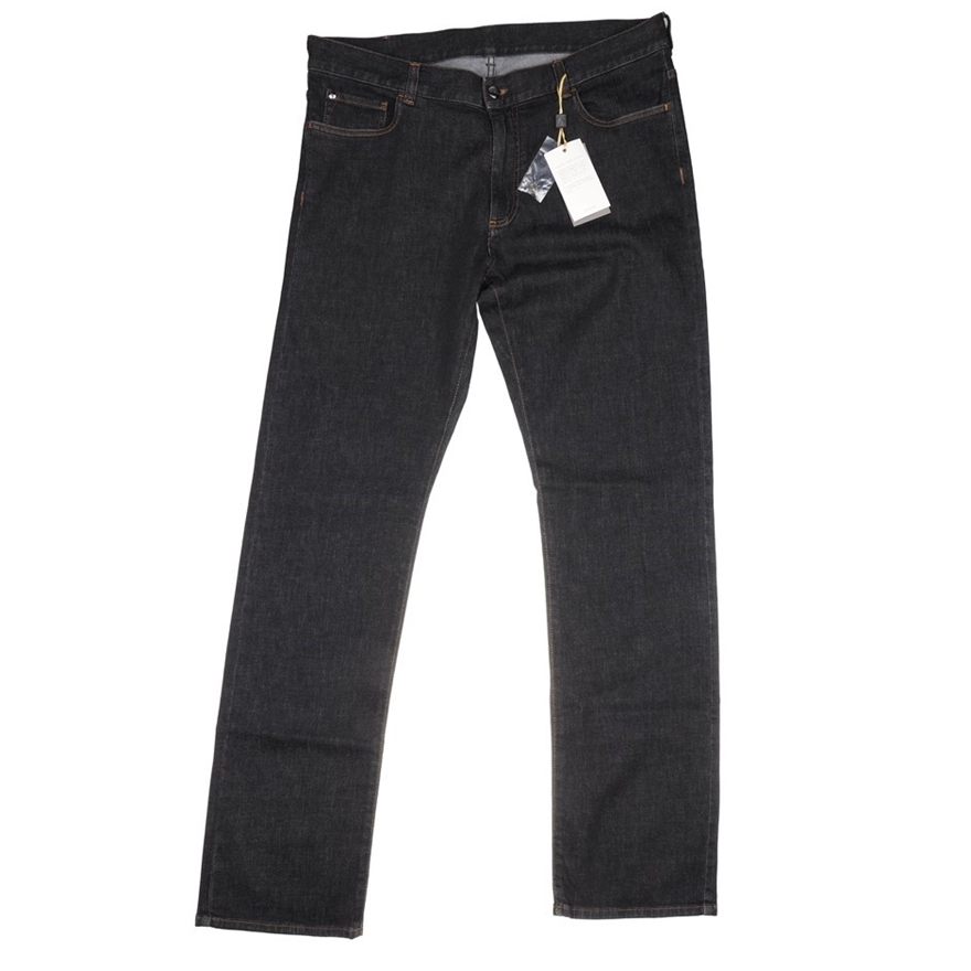 CANALI Men`s Denim Jeans, Size: 54, Cotton, Regular Fit, Dark Denim ...