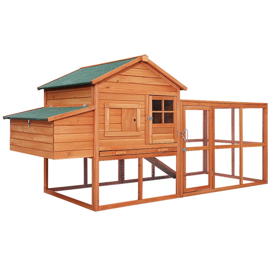 i.Pet Chicken Coop Coops Wooden Rabbit H