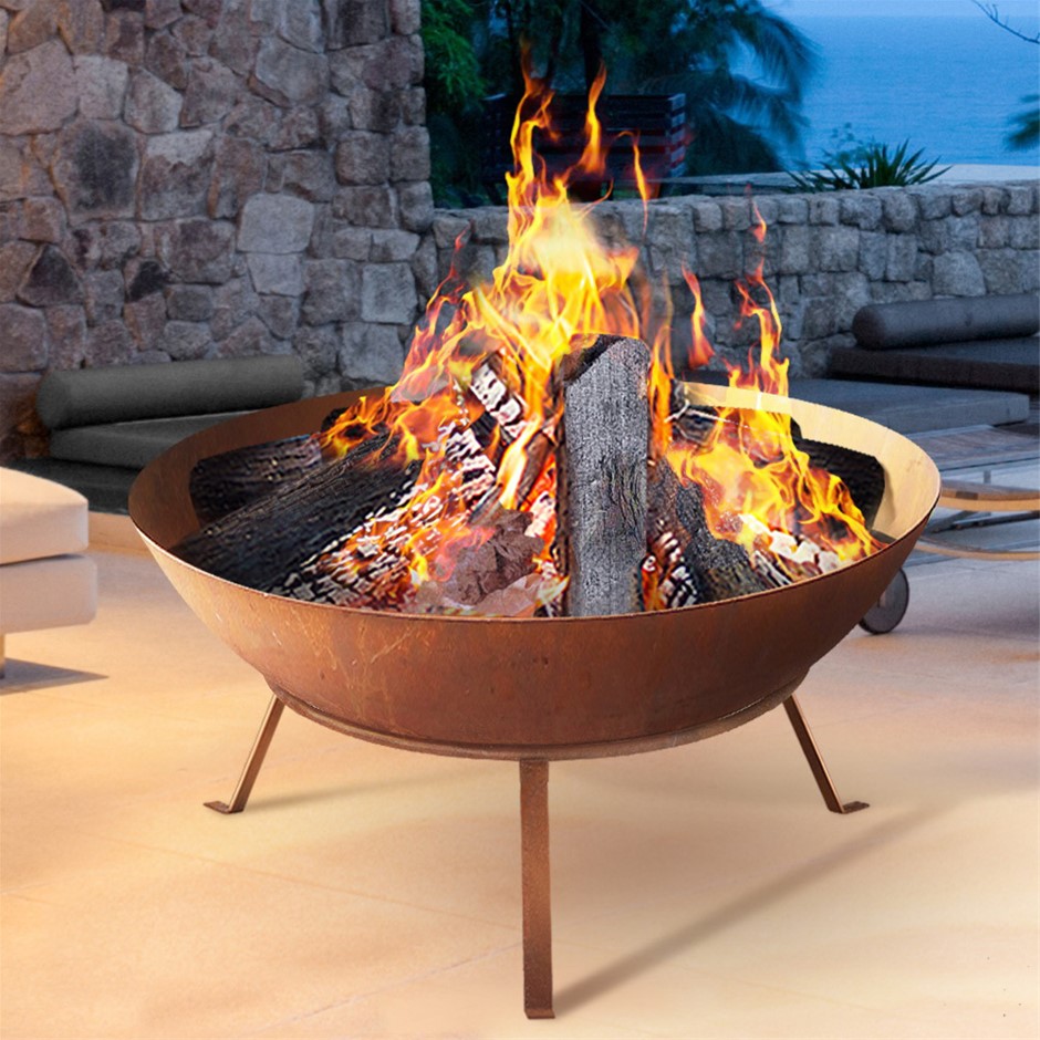 Grillz Fire Pit Outdoor Heater 70CM