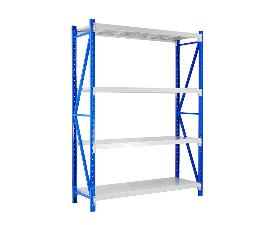 1 Bay Garage Storage Steel Rack Long Span Shelving 1.0m-wide 400kg
