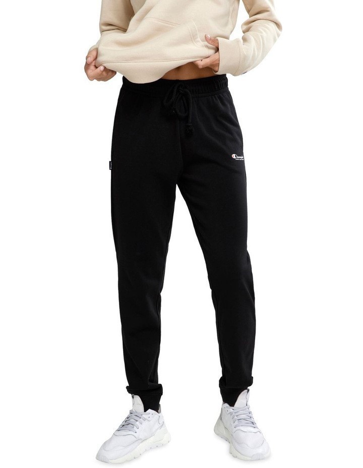 CHAMPION Women's Lightweight Terry Jogger, Size XL, Cotton/ Polyester, Blac