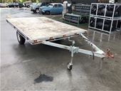 Unreserved Custom Made Single Axle Flat Top Trailer