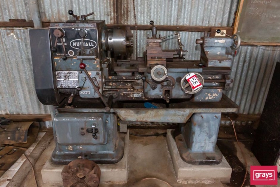 Nuttall Gap Bed Lathe Auction (00585044952) Grays Australia