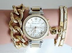 Diamante michael hot sale kors watch