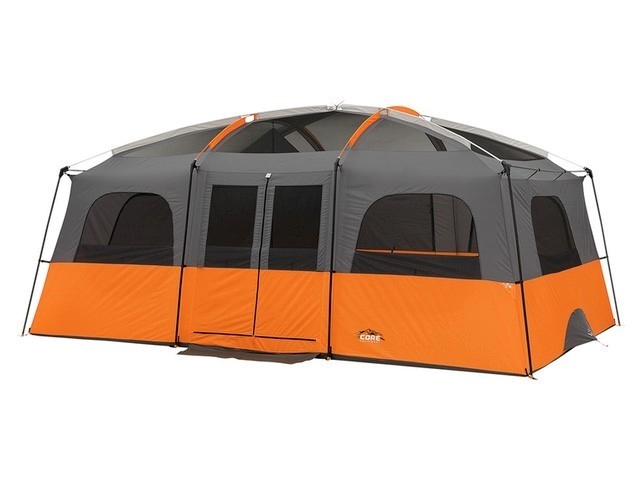 CORE 12-Person Straight Wall Cabin Tent, 4.8M x 3.3M x 2.1M, Water