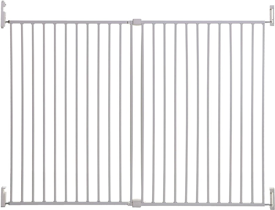 DREAMBABY Broadway Xtra-Wide & Xtra-Tall GRO-Gate, White, Gate Height: 91.4