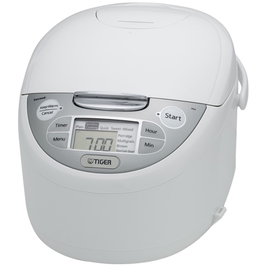 TIGER 4 in 1 Rice Cooker, Model JAX-R18A, White. (SN:CC77013) (282918 ...