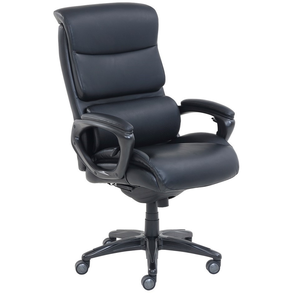 TRUE INNOVATIONS Mobile Executive Office Chair, Bonded Leather, Tilt, Lock,  Auction | GraysOnline Australia