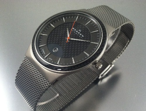 Men's Skagen Titanium Mesh Watch 234XXLT