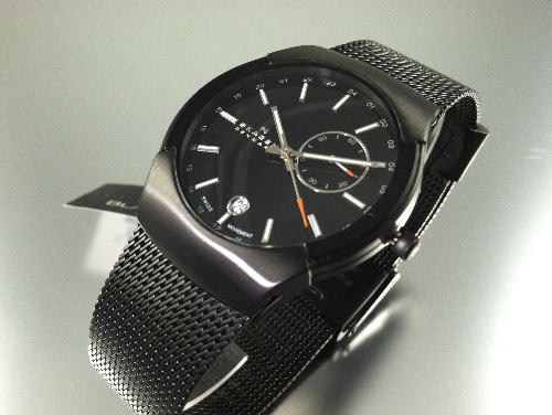 Men's Skagen Black Label GMT Time Mesh W