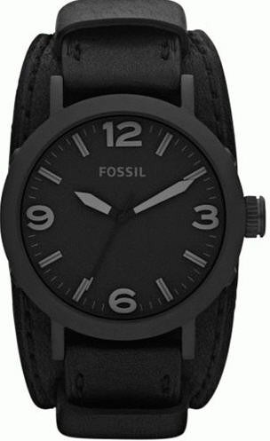 Blackout fossil outlet watch