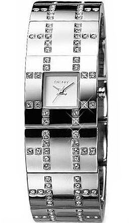 Women's DKNY Crystallized Steel Bangle W