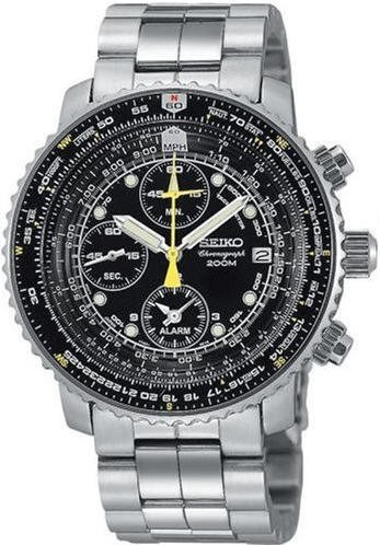Men's Seiko Flight Alarm Chronograph Wat