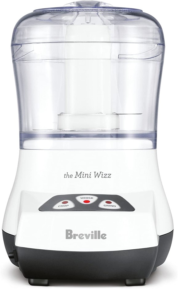 BREVILLE Mini Wizz Food Processor, Model BFP100WHT, Colour White, 3