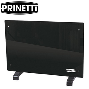 Prinetti 2000W Glass Panel Heater - Blac