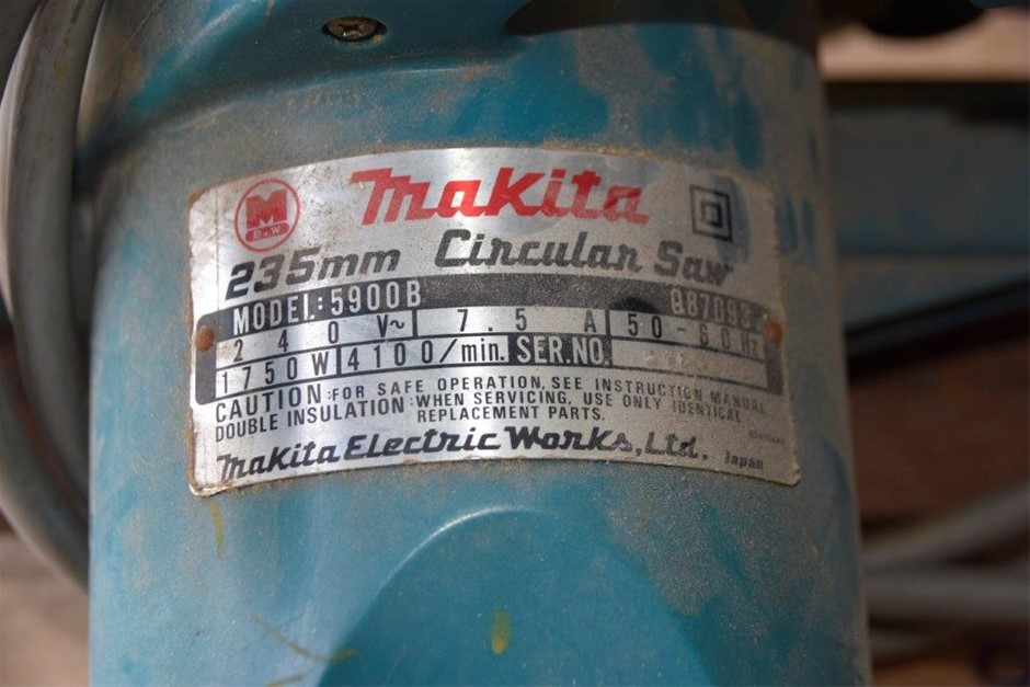 Makita 5900B Circular Saw Auction (0285-5046182) | Grays Australia