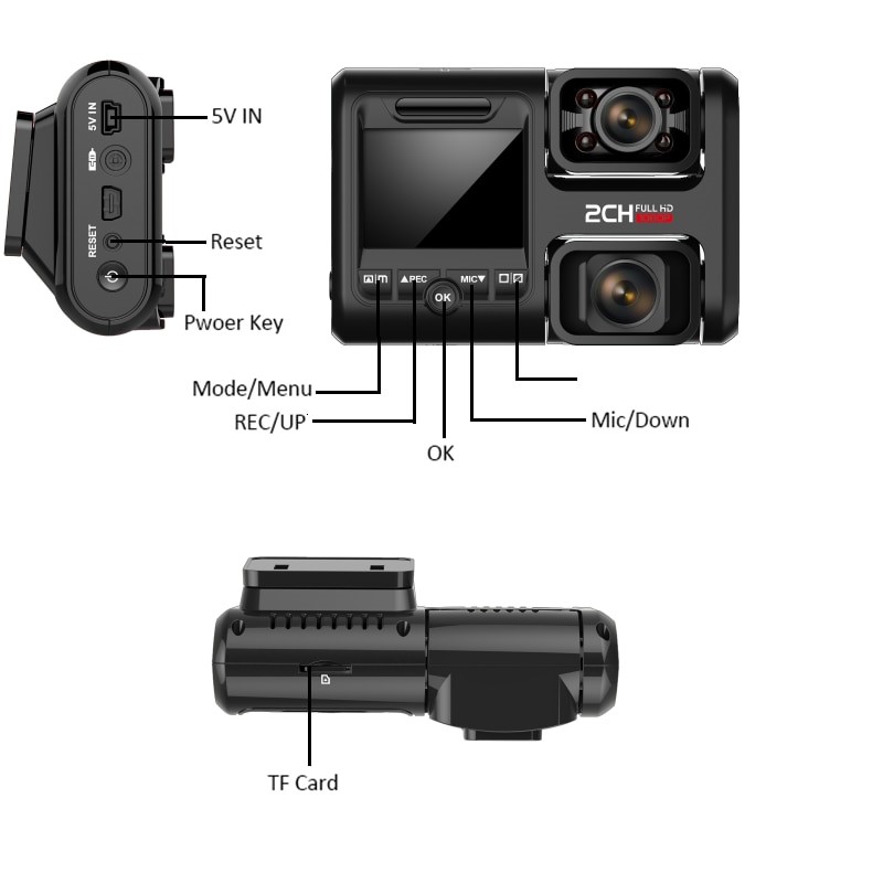 Secure1st 4K dual dash camera (interior+