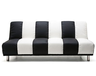 Home Couture Stripe Sofa Bed - Black & W