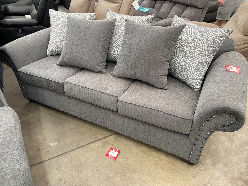 Havanna Sofa bed Lounge 3 Seat fabric Auction (06072184679) Grays