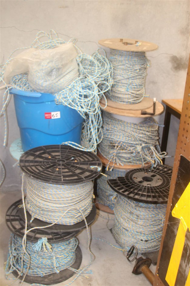 Jaybro Quantity Assorted 6mm Cable Hauling Rope Auction (0065-5046637 ...