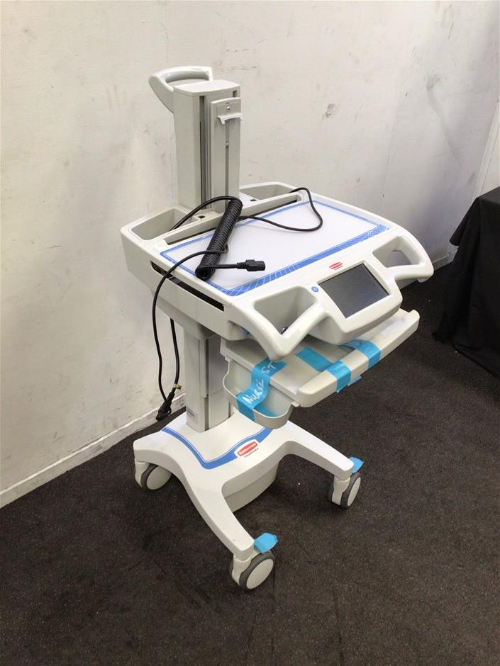 Rubbermaid healthcare computer cart Auction (00037035413) Grays