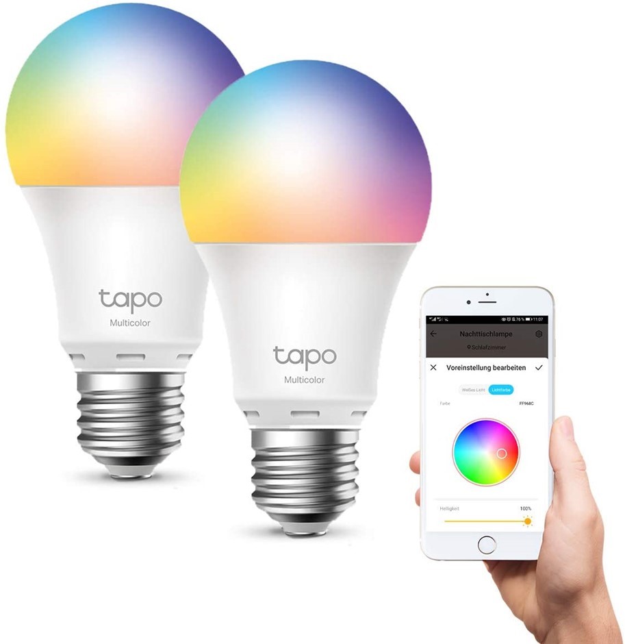 2 x TP-LINK Smart Wi-Fi Light, Multicolour.  Buyers Note - Discount Freight