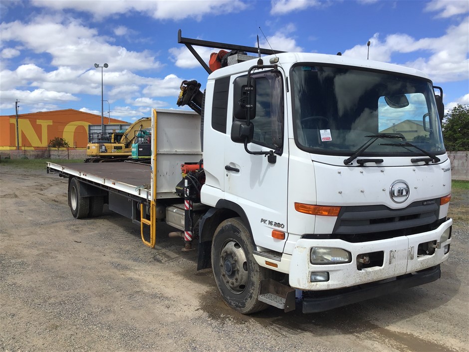 2013 UD PK16280 4 x 2 Crane Truck Auction (00027036244) Grays Australia