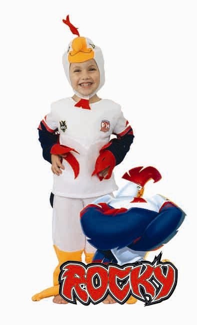 NRL Rocky the Sydney Roosters Mascot Kid