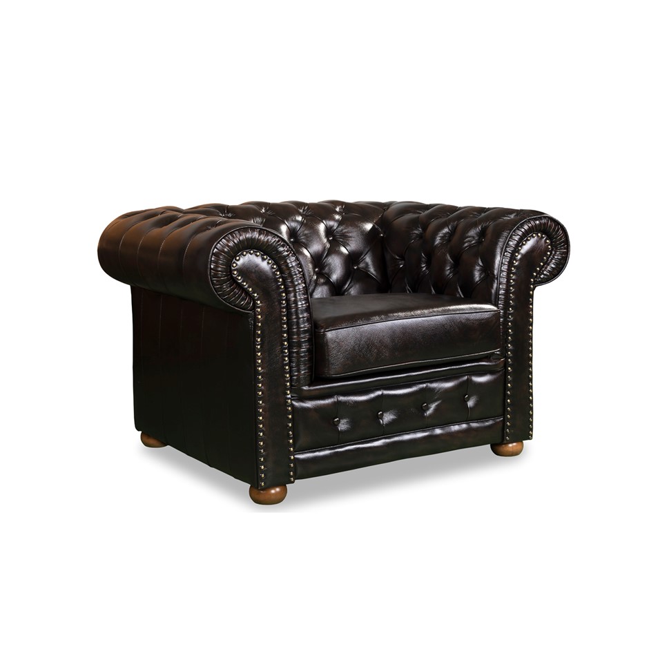 1 Seater Genuine Leather Upholstery Stud