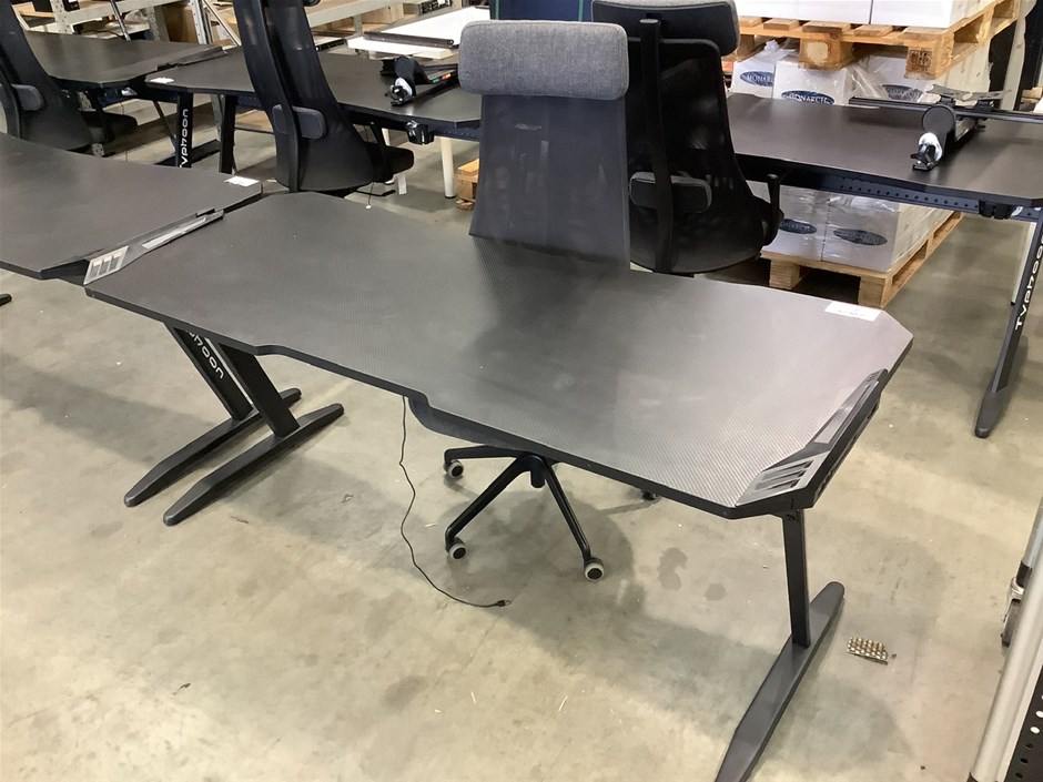 Typhoon LED Light up Gaming Desk Auction (00239030266) Grays Australia