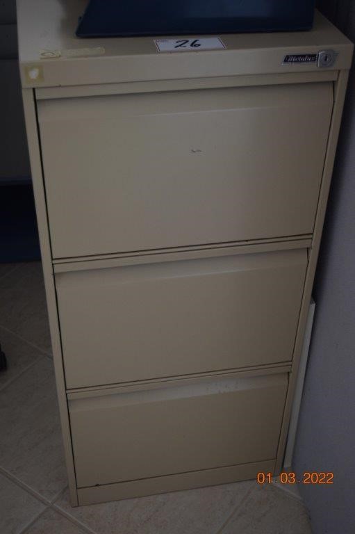 "Metalux" 3 Drawer Filing Auction (00269030055) Grays Australia