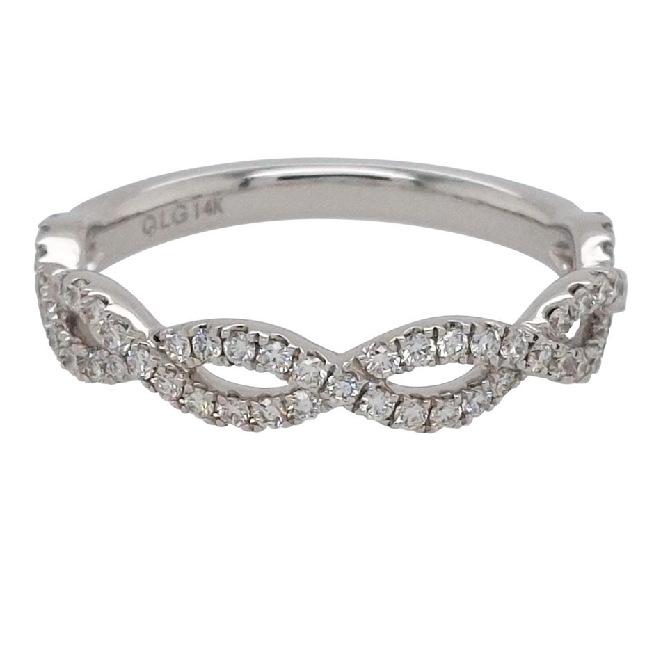 14ct White Gold, 0.30ct Diamond Ring