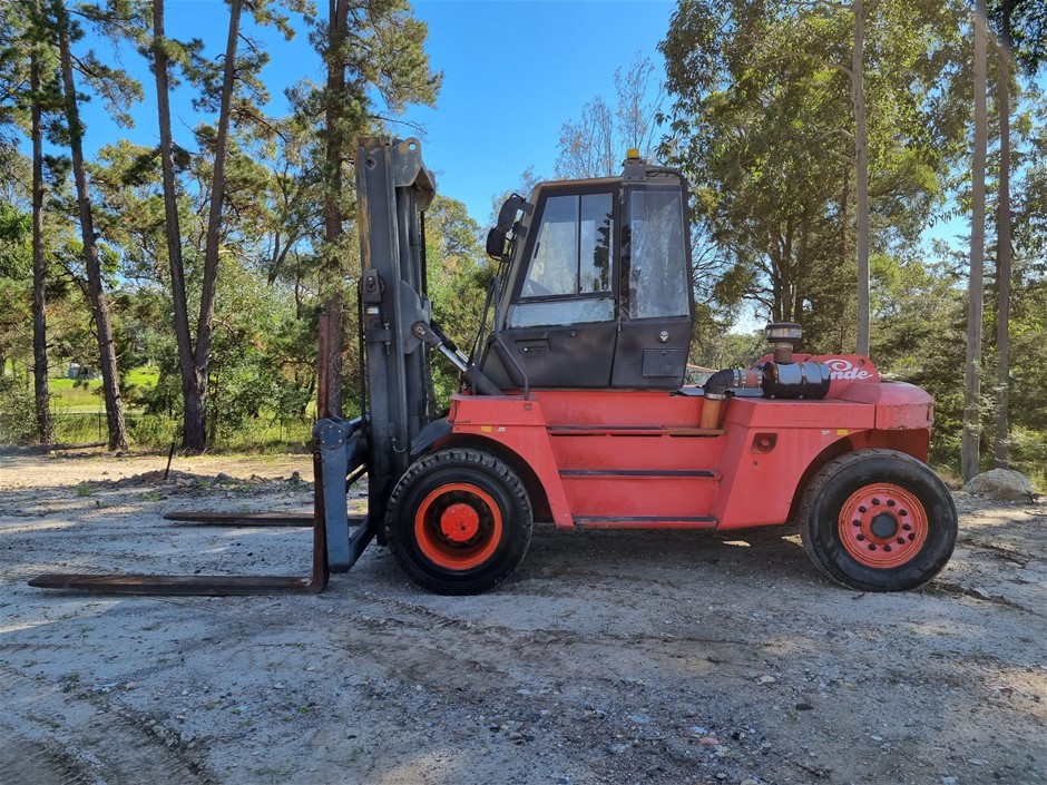 Linde H100 Diesel Forklift 10t Forklift Auction (00015048453) Grays