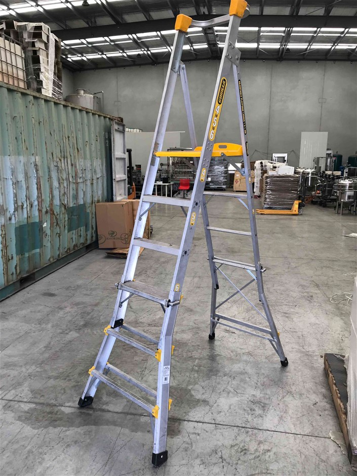 Gorilla Adjustable Platform Ladder Auction (00703021637) Grays Australia