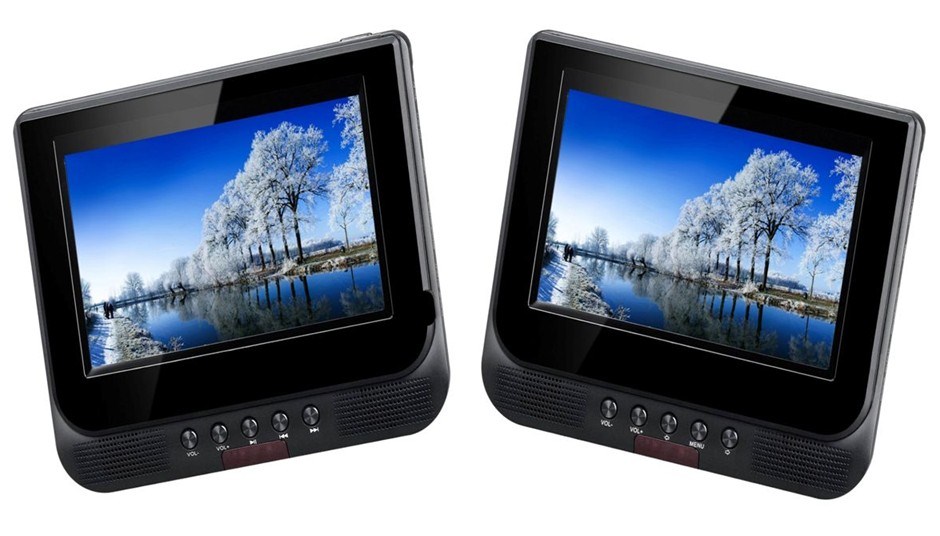 Lenoxx 7" Dual Screen In-Car Portable Mu