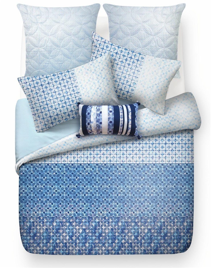 Esprit Home Indigo Queen Bed Quilt Cover